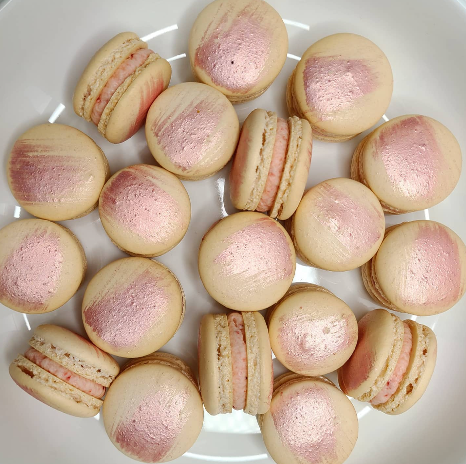 Strawberry Macarons